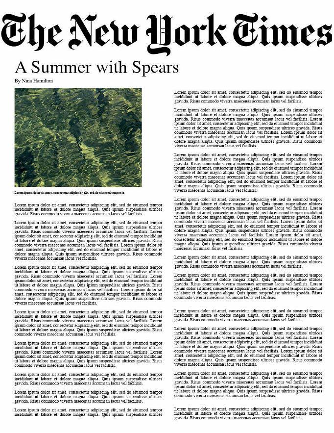 A Summer with Spears